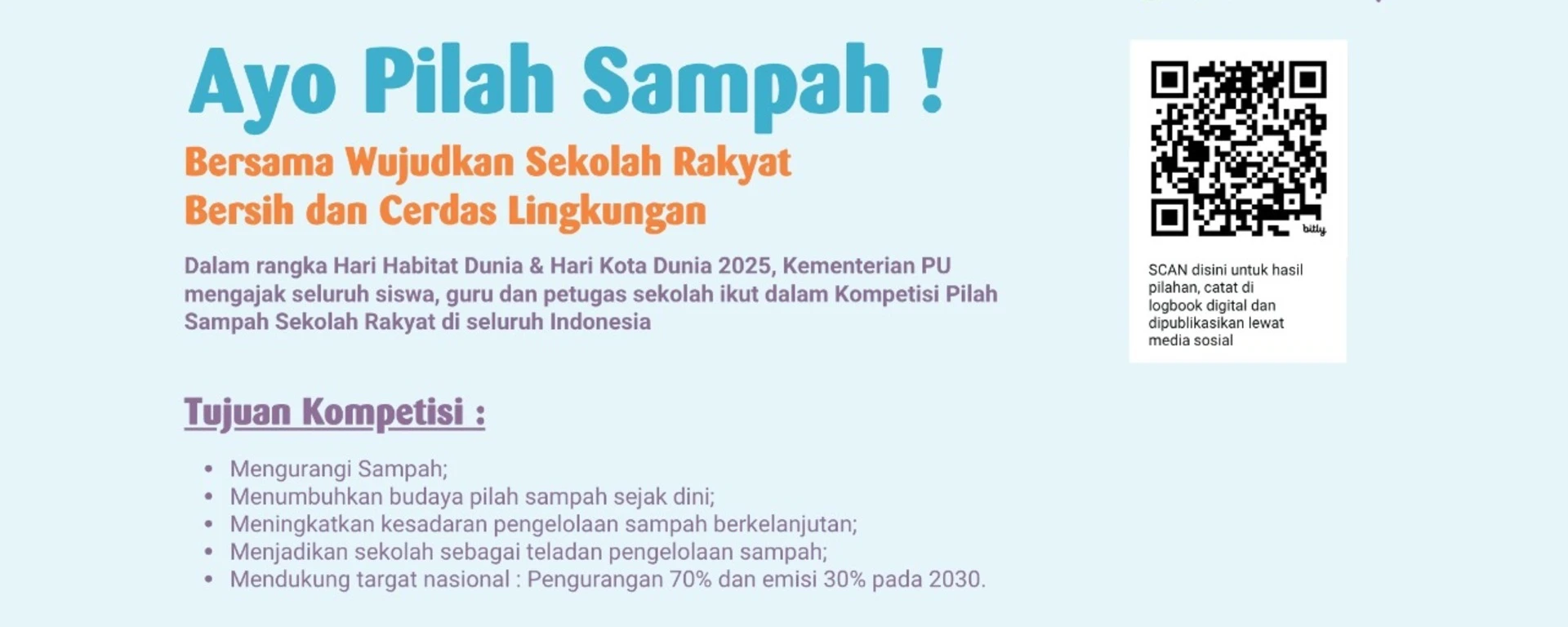 Kompetisi Pilah Sampah Sekolah Rakyat